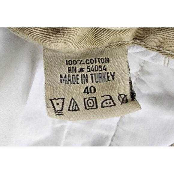 Bugle Boy Original Shorts Mens 40 Beige Khaki Pleated Vintage Casual Preppy Dad - Picture 10 of 11